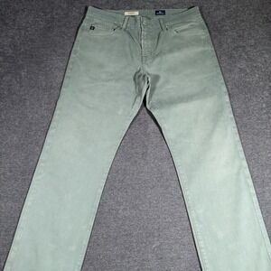 AG Adriano Goldschmied Pants Mens 34x29 Green The Graduate Tailored Leg Chino